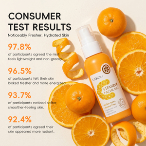LAIKOU <span class=keywords><strong>Bruma</strong></span> <span class=keywords><strong>Facial</strong></span> con Vitamina C 100ml Hidratante Unifica el Tono de Piel Sin Alcohol Aroma Cítrico <span class=keywords><strong>Refrescante</strong></span> - Product Image 5