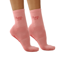 Chaussettes de sport en coton 100% avec logo brodé personnalisé - Antidérapantes, respirantes et antibactériennes pour le yoga et le pilates