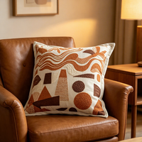 Housse de coussin jacquard en polyester doux, sur mesure, prix de gros, taie d'oreiller douce pour la peau