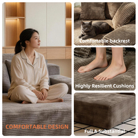 Sofá Cama Moderno de Diseño Compacto, Sofá Seccional de Esponja Comprimida, Muebles de Alta Calidad, Sofás de Espuma Enrollada Comprimida