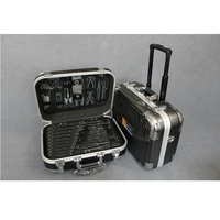 Valise à roulettes monobloc en plastique moulé, personnalisable, très vendue, avec une capacité de 20 L et une doublure en EVA pour le rangement d'outils et de matériel