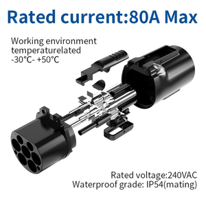 Adaptateur de charge EV NACS vers GBT pour BYD Atto 3, Seal, Xpeng G9, Tesla, chargeur de destination 32A IP65 portable AC niveau 2 - Product Image 2