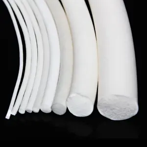 Cordon d'éponge de silicone d'extrusion de personnalisation 1.5mm bande de mousse de silicone ignifuge cordon de mousse de silicone souple pour le joint