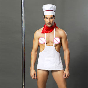 Gioco di ruolo da <span class=keywords><strong>uomo</strong></span> che cucina <span class=keywords><strong>abbigliamento</strong></span> <span class=keywords><strong>Sexy</strong></span> grembiule da <span class=keywords><strong>uomo</strong></span> e biancheria intima due set di biancheria intima da <span class=keywords><strong>uomo</strong></span> Lingerie <span class=keywords><strong>Sexy</strong></span> - Product Image 4