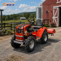Envío Gratis: Mini Tractor Agrícola de Alta Calidad con Ruedas, Cargador Frontal, Motor de 18 HP, Bomba de Caja de Cambios de 3 Velocidades y Rodamientos