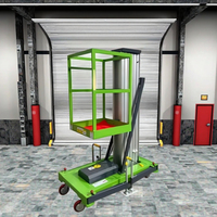 Plateforme de travail élévatrice verticale électrique à entraînement hydraulique en alliage d'aluminium de haute qualité 4m 6m Mini-élévateur