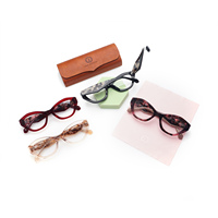 Monture de lunettes optiques œil-de-chat géométrique moderne en acétate pour femme, rétro, bicolore contrastant, branches écaille de tortue, logo personnalisé