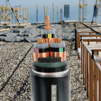 Präzisions technische XLPE-Isolierung Kupfer verzögerndes Elektrokabel PVC-Drähte Gepanzerte MV-Stromkabel aus Stahl