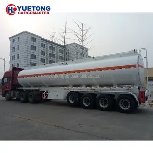 Venta caliente Yuetong marca succión de aguas residuales N2 remolque cisterna con bomba de vacío para la venta 3 ejes LPG propano tanque semi remolque