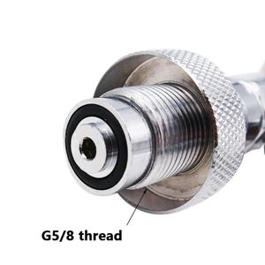 Vérificateur de pression pour bouteille d'air haute pression 400 bars en acier inoxydable pour plongée sous-marine avec valve DIN et régulateurs - Product Image 5