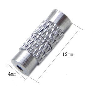 500Pcs 12*4mm vít xoắn móc <span class=keywords><strong>1mm</strong></span> lỗ ống Fastener dây kết thúc mũ cho tự làm đồ trang sức vòng đeo tay vòng cổ làm - Product Image 5