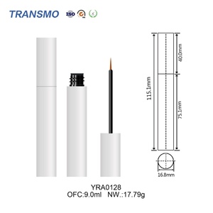 Empty Aluminum Plastic Composite Tube <b>Eyeliner</b> Tube Mascara Eyelash Serum Bottle Packaging 9ml Aluminum Tube with Screw Cap - Product Image 2