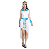 Ancienne Egypte Egyptienne Cléopâtre Costume Femme Halloween Costumes Médiéval Romain Grecian Princess Cosplay Masquerade Party Dress