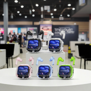 Air Max Trong Suốt Đầy Màu Sắc Air31 Trong Tai Thông Minh Màn Hình Cảm Ứng 3D Âm Thanh Tinh Thể Hiển Thị Kỹ Thuật Số Ipx5 Bt5.4 Cuộc Sống Lâu Dài Earbuds - Product Image 2