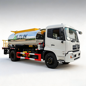 รถบรรทุกจ่ายยางมะตอยสำหรับงานก่อสร้างทางหลวง DONGFENG 10M3 เครื่องพ่นบิทูเมนสำหรับงานเคลือบพื้นผิวถนนแบบ Prime Coat, Tack Coat และ Seal Coat - Product Image 1