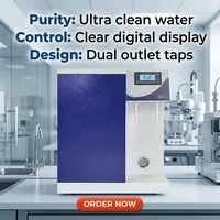 Système d'eau déionisée de haute qualité, purificateur d'eau, machine de traitement de l'eau de laboratoire, surveillance en ligne