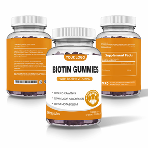 Gummies de biotine et de collagène OEM pour la croissance des cheveux et les soins de la peau, usage adulte, certifiées ISO9001/Halal/Kosher - Product Image 4