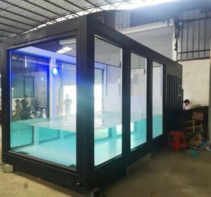 Contemporain 40ft 20ft Structure en Acier <span class=keywords><strong>Maison</strong></span> Conteneur Polyvalent Divers Champs Extérieurs Installation Rapide Boutique <span class=keywords><strong>Piscine</strong></span> - Product Image 3