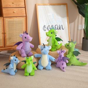 Jouet en peluche mignon de <span class=keywords><strong>petit</strong></span> dragon volant avec rembourrage en coton PP, poupée <span class=keywords><strong>T</strong></span>-<span class=keywords><strong>Rex</strong></span> pour les cadeaux d'anniversaire des enfants - Product Image 2