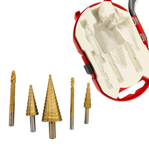 Jeu de 6 forets étagés en acier rapide revêtu de titane, multi-usages, anti-rouille, pour percer le bois, le plastique et le PVC - Product Image 3