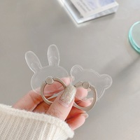 Support de téléphone transparent en acrylique pour tous les smartphones, support universel invisible transparent avec rotation à 360 degrés