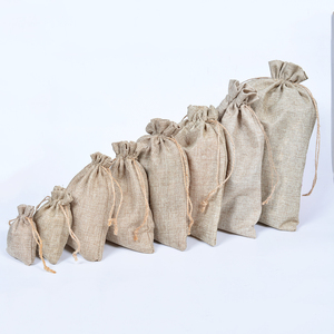 Biểu Tượng Tùy Chỉnh Đay Dây Kéo Túi Cây Gai Dầu Bao Trang Sức Quà Tặng Hessian Vải Bố Túi Kẹo Wedding Party Ủng hộ Pouch Cho Hạt Cà Phê - Product Image 4