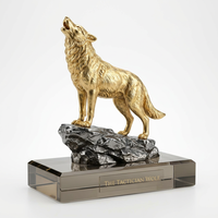Vente directe d'usine, trophée de luxe personnalisé sur mesure avec emballage cadeau, base en marbre et souvenir en métal