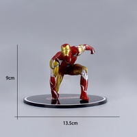 Figurine d'action HY Spiderman Captain Hero, jouet en PVC pour enfants, 9-14 cm, personnage de dessin animé Ironmans HulksSpiderMans, jouet en PVC