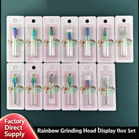 Embout de perceuse à ongles coloré, tête de dépose de vernis à ongles électrique, outil de polissage de surface des ongles