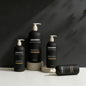 Botellas de Plástico HDPE Vacías de 500ml, 1000ml y 1 Litro, con Bomba, Color Negro Mate, para Envasado de Cosméticos y Champú, Venta al Por Mayor Personalizada - Product Image 1