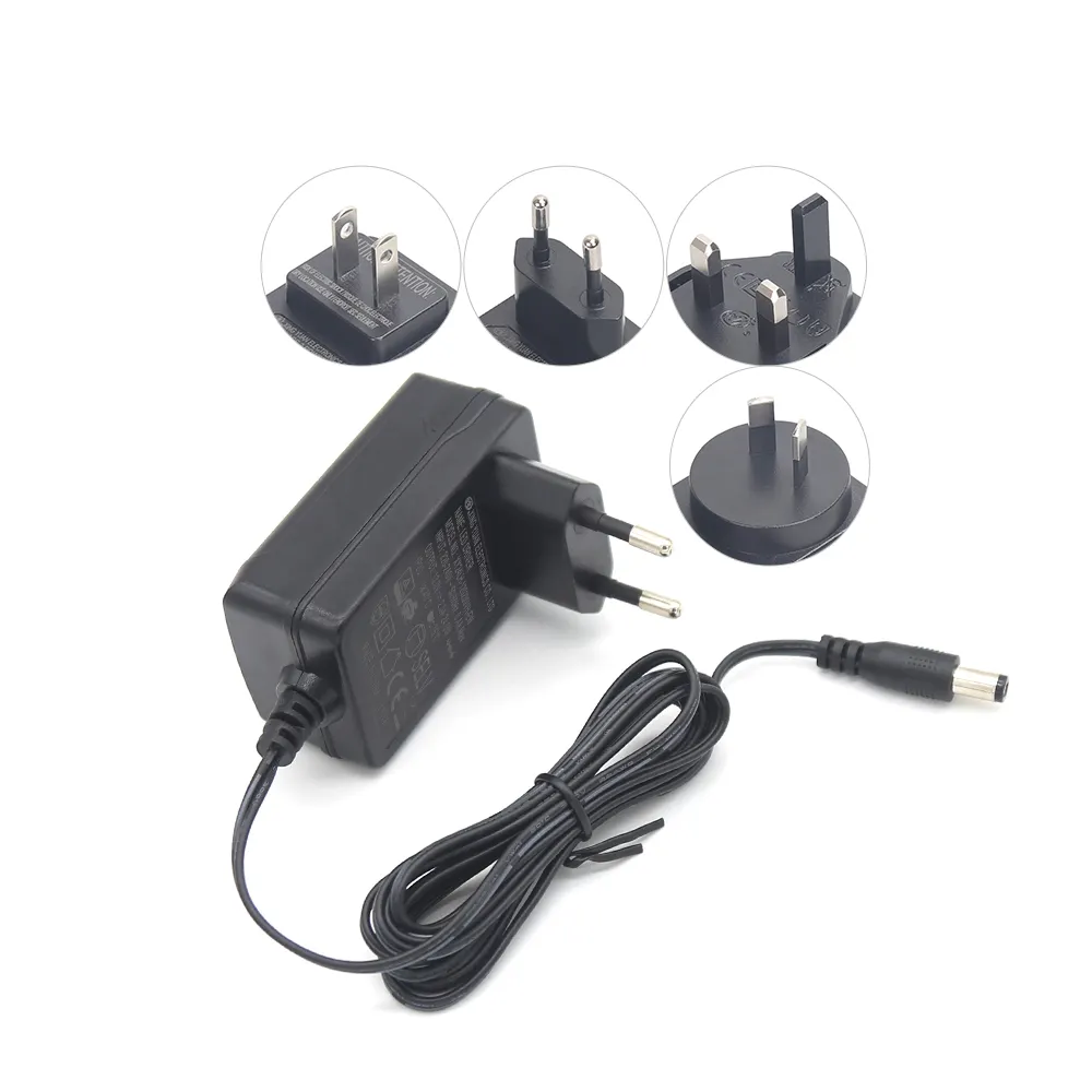 Werkseitig OEM TÜV CE GS EMV ERP UKCA Netzteil 12V 2a 1,5a Netzteil 9V 15V 24V 30V 1,5a 1a 2,5a 3a 24W AC/DC Adapter