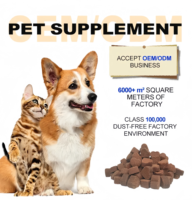 OEM/ODM Permen Kunyah Lembut Penambah Massa Otot Anjing & Kucing 100% Alami Multivitamin Protein Tinggi dengan Omega-3 & Enzim Pencernaan