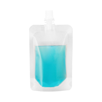 Pochette Boisson Transparente Personnalisée Mate Avec Bec Verseur, Pochette Doypack en Plastique Avec Suceur