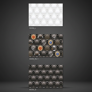 Azulejos de pared de cerámica de diseño brillante 300x450mm hormigón 3D 30x45cm 12x18 perfecto para decoración del hogar Precio de importador al por mayor - Product Image 3