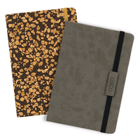 Nouveau bloc-notes en PU naturel résistant à l'usure et imperméable, bloc-notes professionnel imprimable avec logo pour le personnel des expositions, cadeaux de bureau