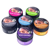 Cire coiffante lissante hydratante pour cheveux bouclés, définissant les boucles, tenue forte, formule naturelle pour les mèches rebelles