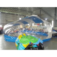 Werkseitig angepasste langlebige PVC-Abdeck zelte Aufblasbare Lap Pool Transparente Pool Kuppel Zelt PVC aufblasbare Pool abdeckung