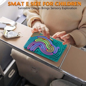 Silicone sensoriale Fidget Board per ragazzi ragazzi giocattolo educativo essenziale per alleviare lo Stress di gestione dell'ansia di viaggio amichevole - Product Image 2