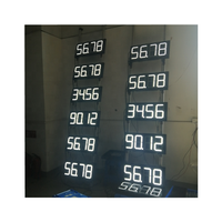 Segnaletica digitale a LED impermeabile e display display del prezzo del gas per distributore di benzina con telecomando