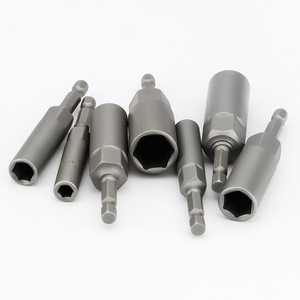 Hex <b>Socket</b> Set 1/4 In Chrome Plated Chromium Vanadium Steel Industrial Automotive Repair Tools - Product Image 1