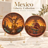 Médaille commémorative en cuivre pur 999 de 5 oz, Ange de l'Indépendance, en relief, colorée UV, pièce de monnaie en métal, souvenir de collection, cadeau