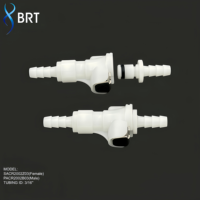 Raccords de tuyauterie à déconnexion rapide en plastique, connecteurs mâles/femelles à barbillon de 3/16 po de diamètre intérieur pour basse pression