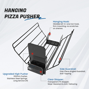 Système de suspension automatique pour panier à fils, plateau poussoir à ressort pour étagère réfrigérée de supermarché, pour boîte à <span class=keywords><strong>pizza</strong></span> - Product Image 2