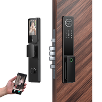 Serrure de porte intelligente avec reconnaissance faciale 3D, caméra WiFi Tuya, empreinte digitale, Cerradura Inteligente, maison, bureau
