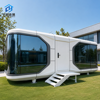 Vente Flash : Maison Capsule Spatiale de Luxe Modulaire Préfabriquée, Production Personnalisée en Usine avec Design Vue Panoramique