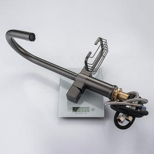 ก๊อกน้ำทองเหลืองพร้อมตะกร้าสบู่ที่ปิดด้วยแปรงสีทองสีเทาสีเทาอ่างล้างหน้า<span class=keywords><strong>ผัก</strong></span> - Product Image 2