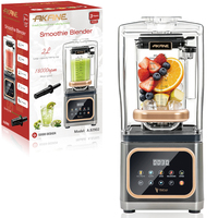 Mixeur Smoothie AKANE A.82902 800W 18000 tr/min, Grande Vitesse, Bol de 2L, 6 Lames pour Broyer la Glace et Mélanger, Cuisine