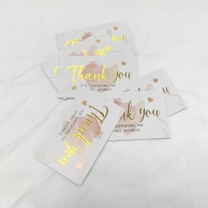 Tarjetas personalizadas de agradecimiento por su compra, tarjetas de felicitación plegables, soporte posventa, venta al por mayor, tarjetas para pequeñas empresas - Product Image 6