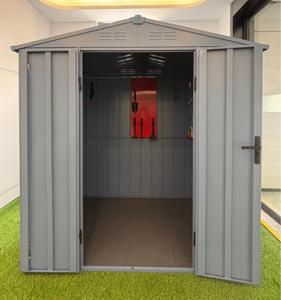 Hochwertiger Metall-Geräteschuppen Container Winddicht Langlebig Gartenhaus mit Einfacher Montage Stahlrahmen für den Garten - Product Image 6