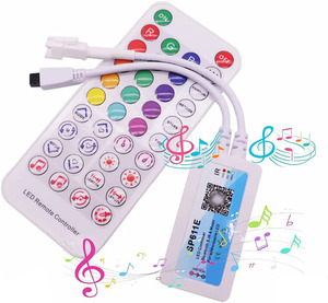 Sp611e Lr38 <span class=keywords><strong>Key</strong></span> Từ Xa Và Ứng Dụng Điều Khiển Âm Nhạc Pixel Led Điều Khiển DC5-24V Cho Ws2811 Ws2812 Dimmers - Product Image 2